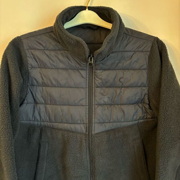 Zyia Active Targhee Women’s black full zip puffer fleece jacket  medium GUC! 🌙 - Picture 3 of 13